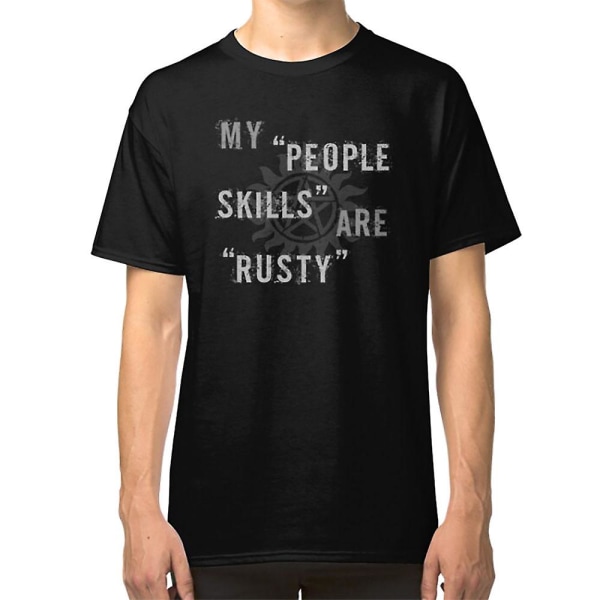 Övernaturlig Castiel "People Skills" T-shirt T-shirt XXL