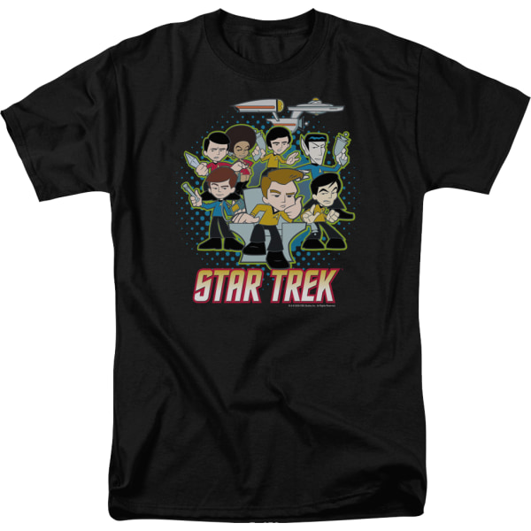 Illustrerad Star Trek T-shirt för Crew XL