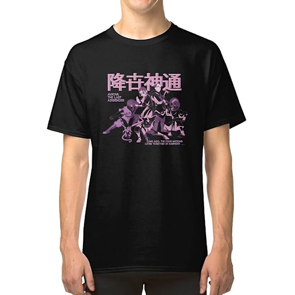 Avatar: The Last Airbender Pastell Kanji Gruppebilde T-skjorte M