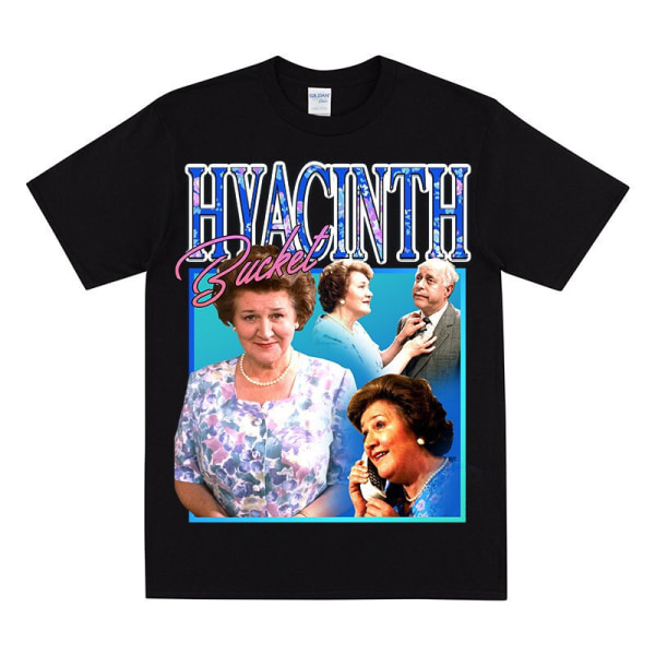 HYACINTH BUCKET Homage T-skjorte Black S