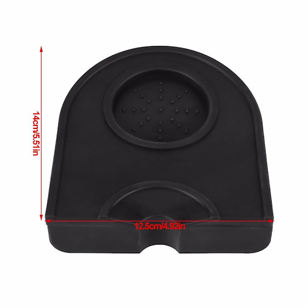 2 stk. Køkkenredskaber: 1 stk. Latte Art Pen Tamper Holder Silikonmåtte og 1 stk. Kaffemaskinebørste