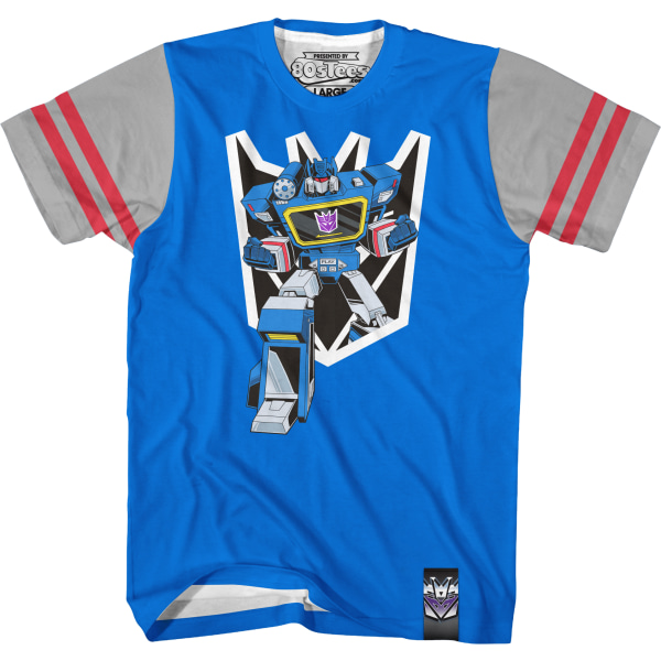 Soundwave Vintage Randig Ärm Transformers T-Shirt M