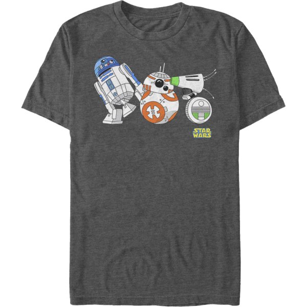 Droids R2-D2 BB-8 D-O Star Wars T-shirt M