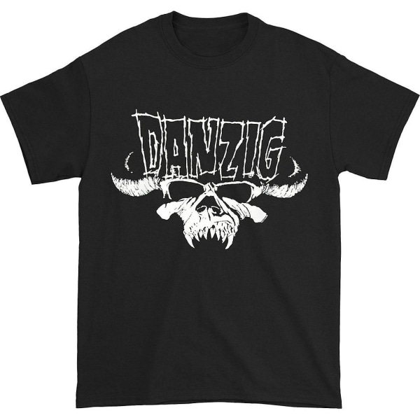 Danzig Skull & Logo Vanlig T-shirt för män XXXL