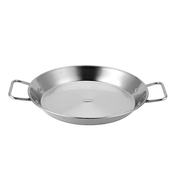 30 cm paellapan i rostfritt stål, non-stick, spansk skaldjursgryta, wok, ostkokare, kokkärl