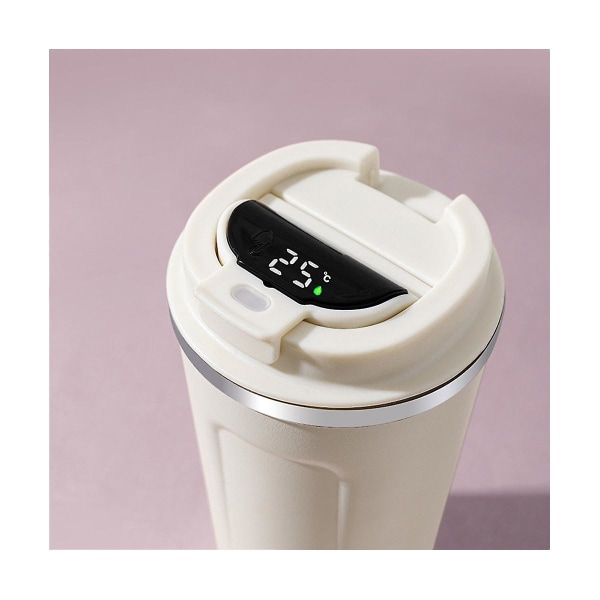 510ml Smart Temperaturkopp med LED-display, Isolerad Termosmugg, Svart
