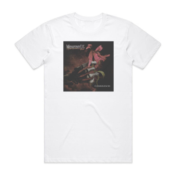 Wednesday 13 Condolences -albumin kansi - T-paita valkoinen XL