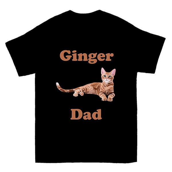 Ginger Cat Dad T-skjorte XXXL