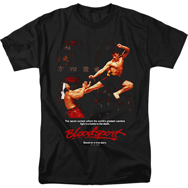 T-shirt med filmposter Bloodsport M
