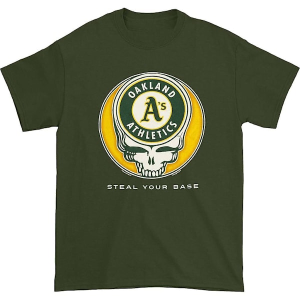 Grateful Dead Oakland Athletics Steal Your Base T-shirt M