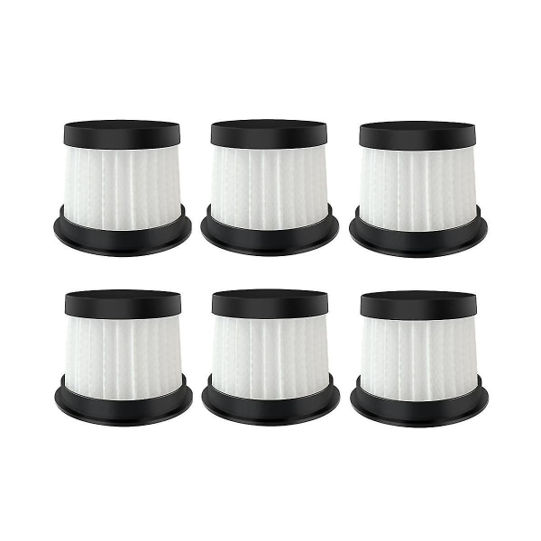 6 st Tvättsbara HEPA-filter för Delmar Cm300s/cm400/cm500/cm800/cm900 Dammsugar Ersättning