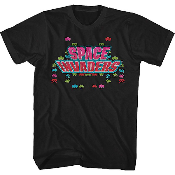 Logo og Aliens Space Invaders T-shirt M