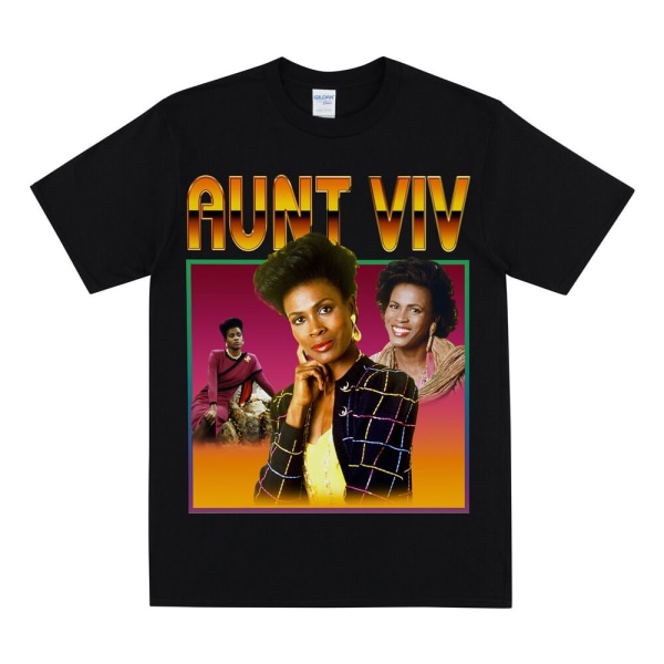 AUNT VIV Hyllest T-skjorte Black L