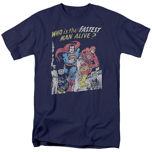 Supermans Kapløb Med The Flash T-Shirt XXXL