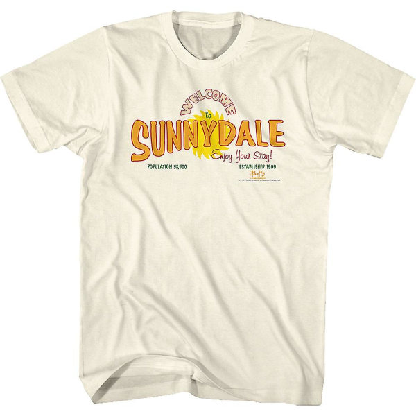 Velkommen til Sunnydale Buffy The Vampire Slayer T-skjorte M