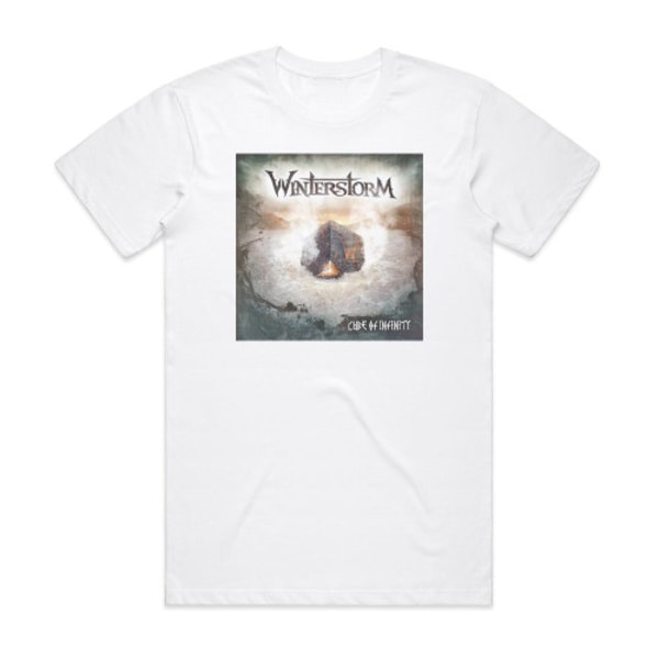 Winterstorm Cube Of Infinity Album Cover T-Shirt Hvid M