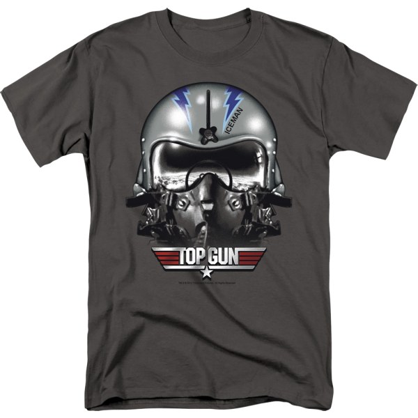 Iceman Helmet Top Gun T-shirt L