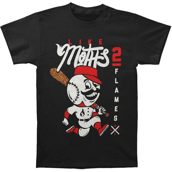 Like Moths To Flames Baseball T-skjorte M