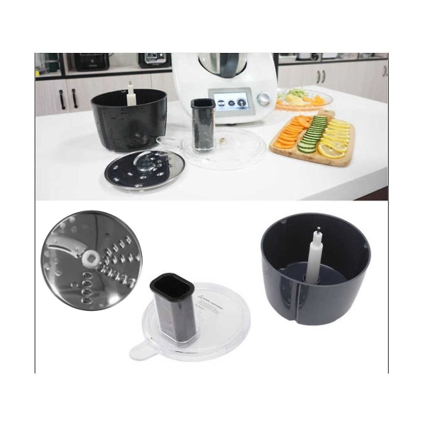 Passar för tm5 Tm6 Matberedare Slicing Shredding Skiva Multifunktionell Matberedare Behållare Cutter