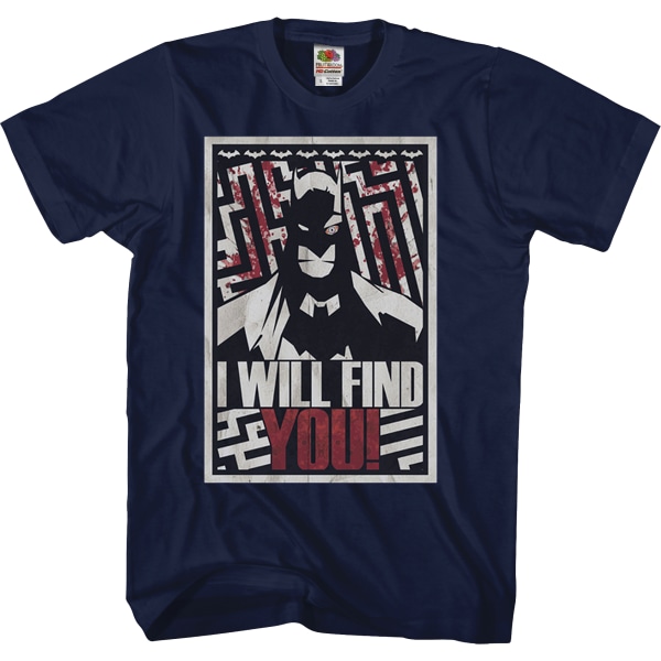 Jag kommer att hitta dig Batman T-shirt Ny M