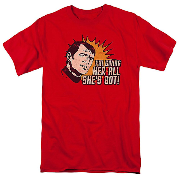 I'm Giving Her All She's Got Star Trek T-paita L