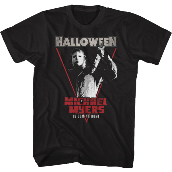 Michael Myers Är Hemma Halloween T-Shirt L