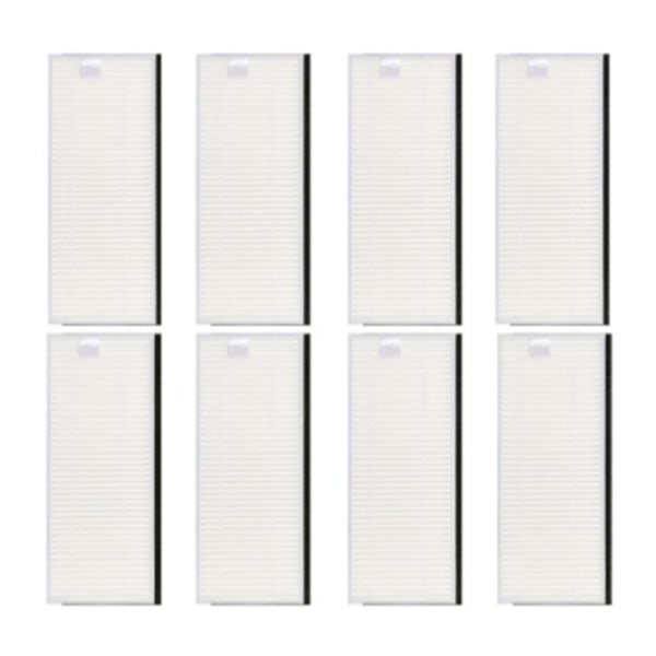 8 stk HEPA-filter for Deebot Ozmo U2 / U2 Pro robotstøvsuger reservedeler