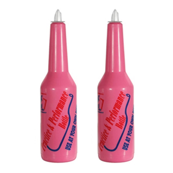 2X Flair Bartender Bartending Øvelsesbar Vinflaske Vin Cocktail Shaker - Pink