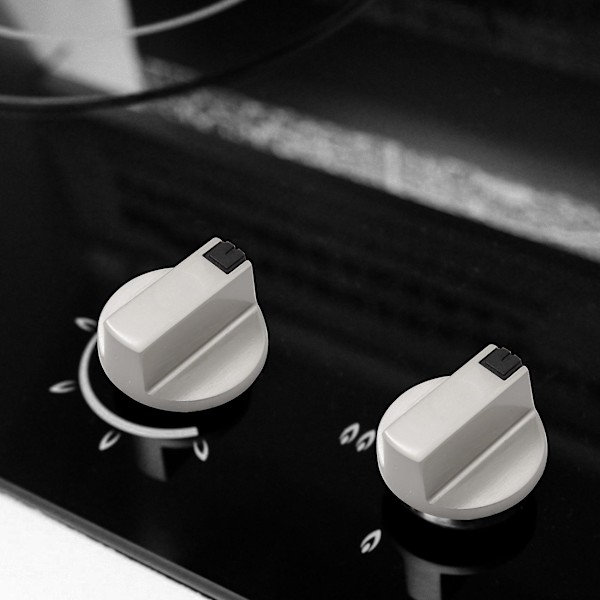 Spisknoppar, ugnsknopp 6 st, zinklegering 6 mm universal silver spisstyrningsknoppar adaptrar ugn omkopplare Silver