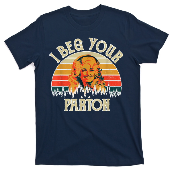 Vintage I Beg Your Parton rolig T-shirt L
