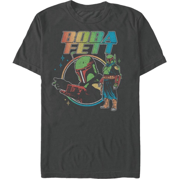 Boba Fett Retro Cirkel Star Wars T-shirt S