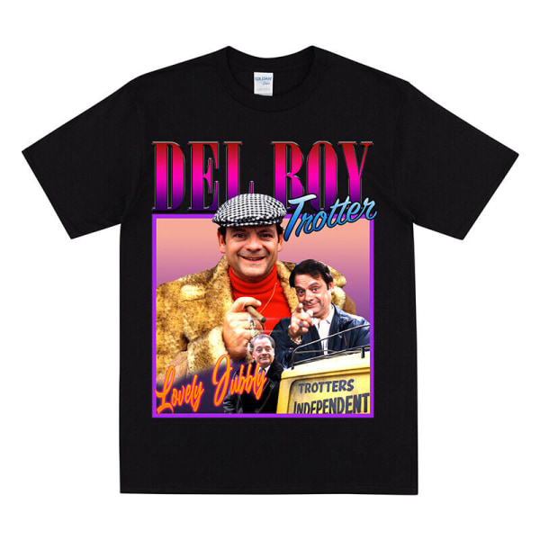 DEL BOY DEREK TROTTER T-shirt Black L