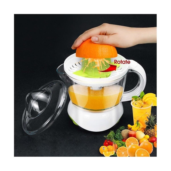 Elektrisk Hushållsfruktpress 700ml Saftpress Apelsin Citron Saftpress EU-kontakt