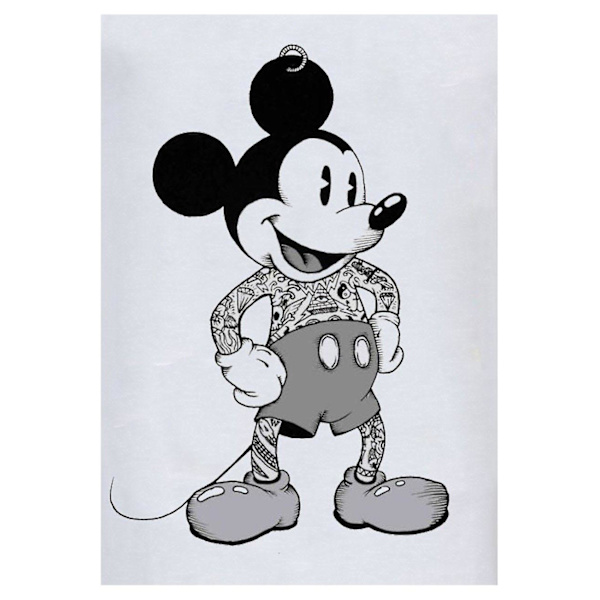 T-skjorte Mickey Mouse Tatovert XL