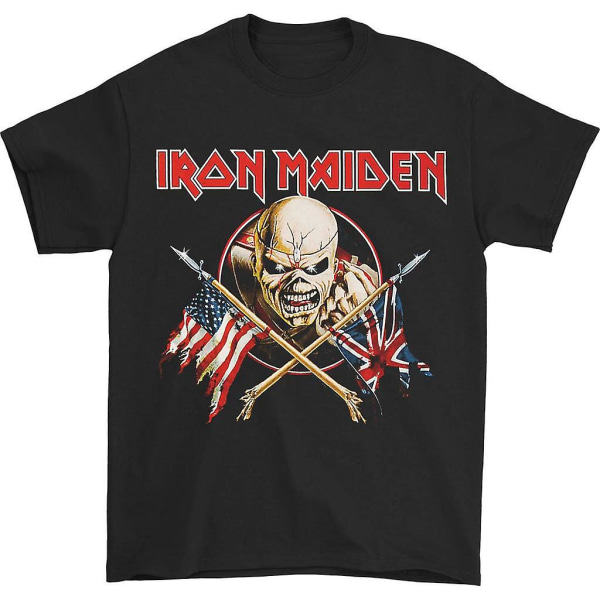 Iron Maiden Crossed Flags T-shirt S