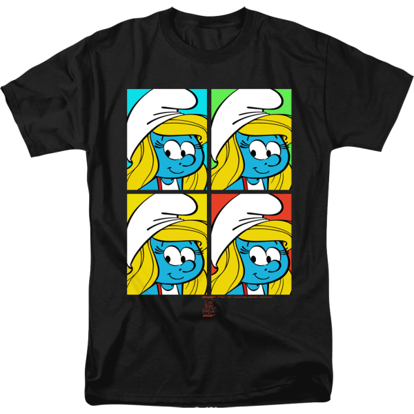 Smurfette Pop Art Smurfar T-shirt L