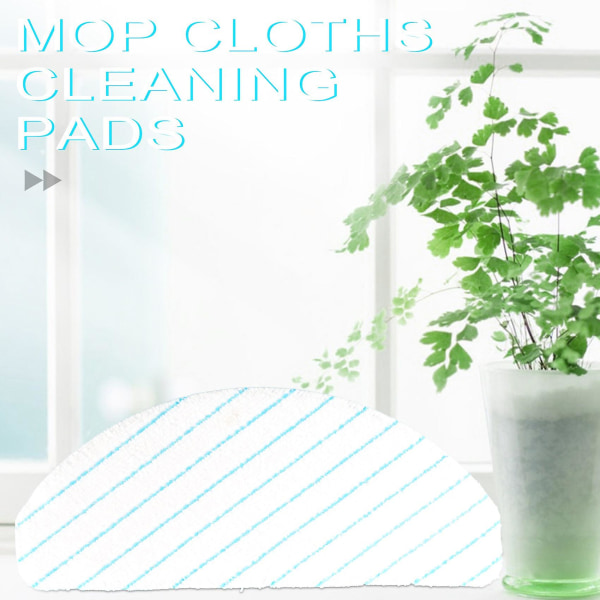 50 stk Engangs Power Mop Mop Pads for Ecovacs Deebot Ozmo T8 Aivi T8 Max T9 Power/max Vac