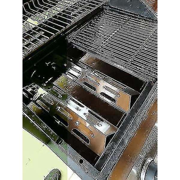 Bbq:n Vaihtolevy Ruostumattomasta Teräksestä / Suojus Valituille Kaasugrillimalleille Campingaz, Alice's Garden, Char-broil, Cclife, Landmann Ja Muille