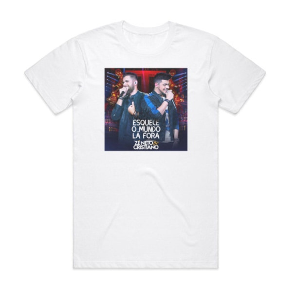 Ze Neto og Cristiano Esquece O Mundo L Fora Album Cover T-Shirt Hvid XL