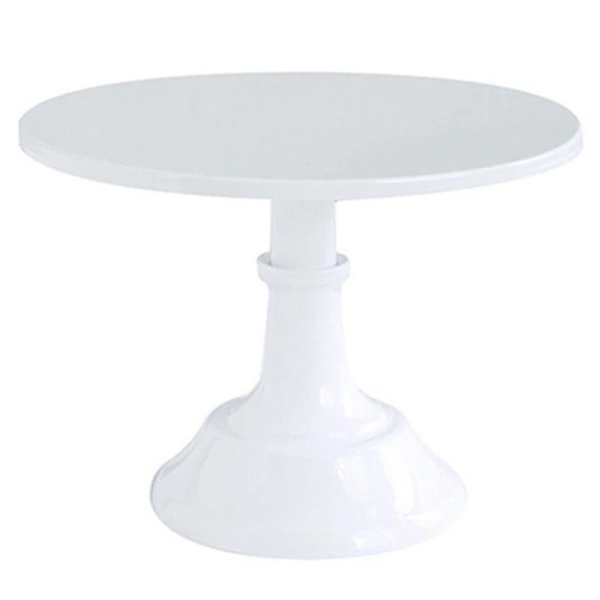 Metal Kage Stativ Rund Sockel Dessert Holder Cupcake Display Bageform Hvid Bryllup Par