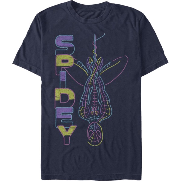 Neon Spider-Man Marvel Comics T-paita Uusi M