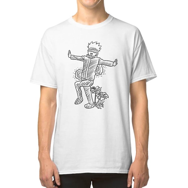 Jujutsu Kaisen Satoru Gojou Bästa Sensei Leende T-shirt XXL