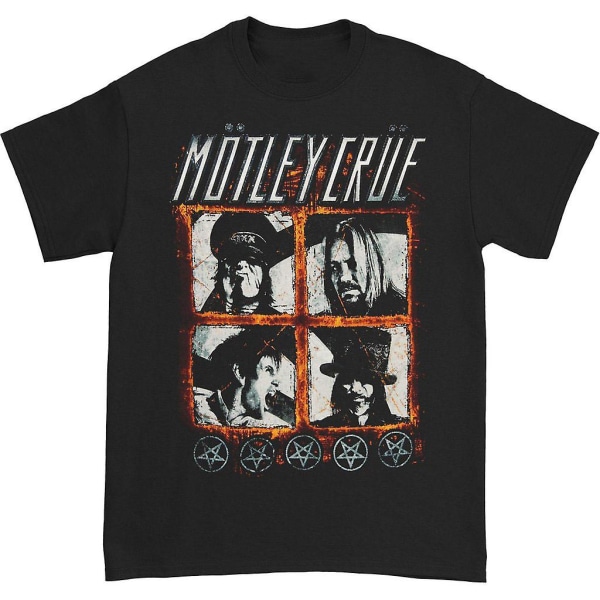 Motley Crue Four Squares 2012 -kiertue T-paita S