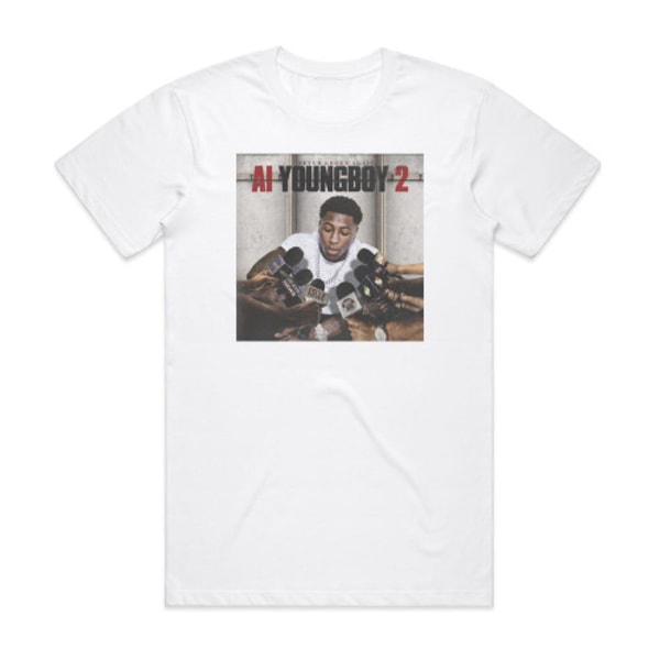 Youngboy Never Broke Again Ai Youngboy 2 Albumkansi T-paita Valkoinen XXXL