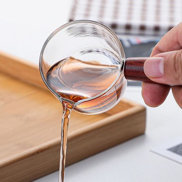 Glassmelk 75 + 45ml høyt borosilikatglass kaffekopp med tut