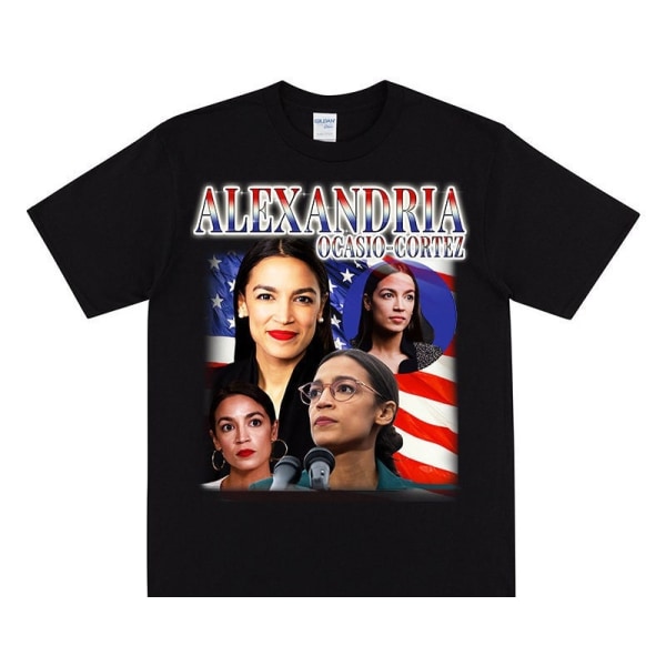 ALEXANDRIA OCASIO-CORTEZ Kunnianosoitus T-paita Black S