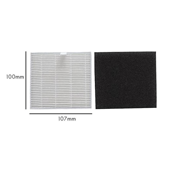 Reservedeler Kompatibel med Ilife V8s X750 X785 V80 Robotstøvsuger Reservedeler, Hepa Filter