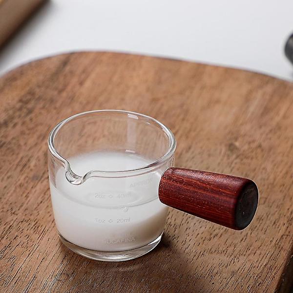 Glassmelk 75 + 45ml høyt borosilikatglass kaffekopp med tut