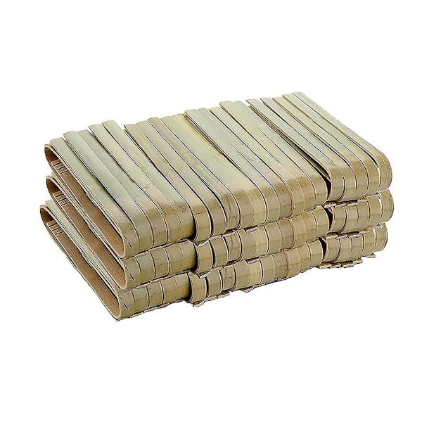 120-pack mini bambu-tänger, 4 tum engångstänger, miljövänliga mini engångs bambu-pincetter