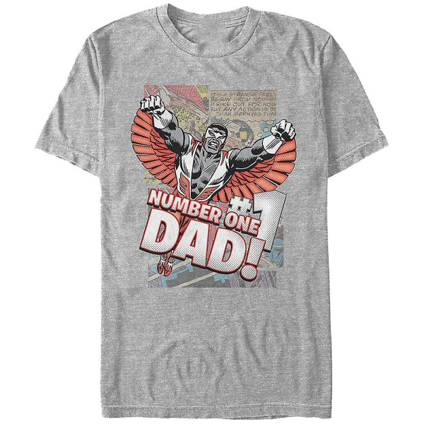 Falcon nummer ett pappa Marvel Comics T-shirt S